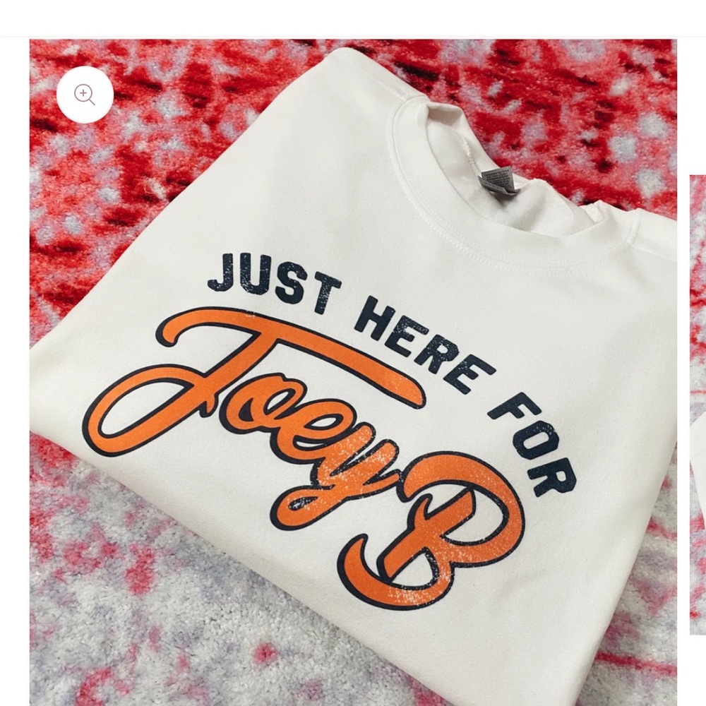 “Just Here for Joey B” Bengals Joe Burrow Cropped Sweatshirt